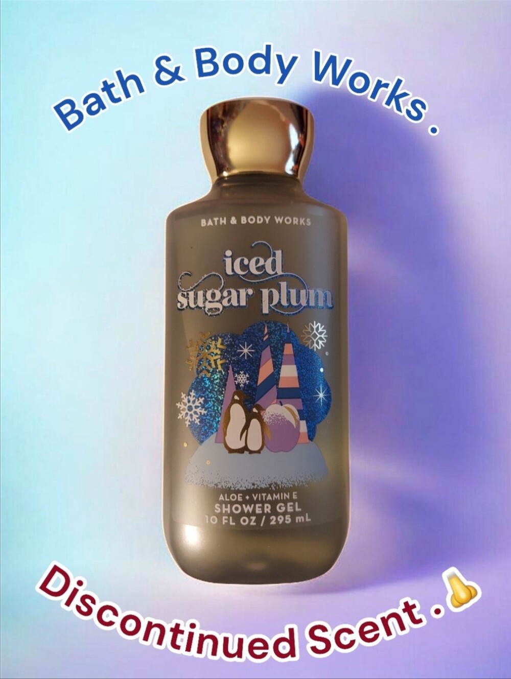 Once Used Bath & Body Works Iced Sugar Plum Shower Gel. Discontinued. 🛁🫧🧽🧼